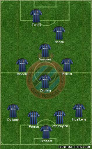 Club Brugge KV Formation 2012