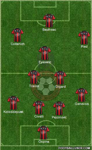 OGC Nice Côte d'Azur Formation 2012