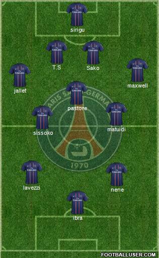 Paris Saint-Germain Formation 2012