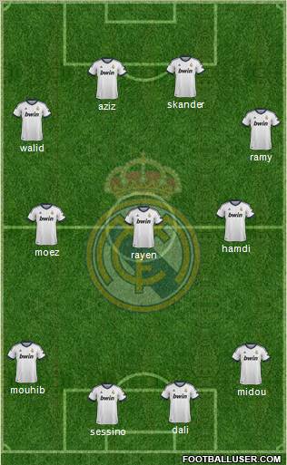 Real Madrid C.F. Formation 2012