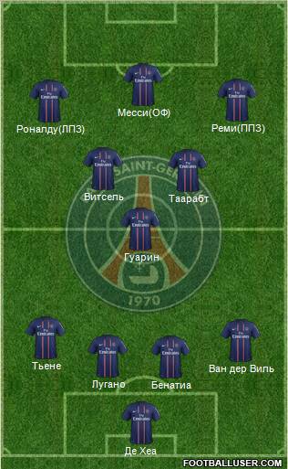 Paris Saint-Germain Formation 2012
