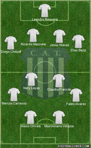 Talleres de Córdoba Formation 2012
