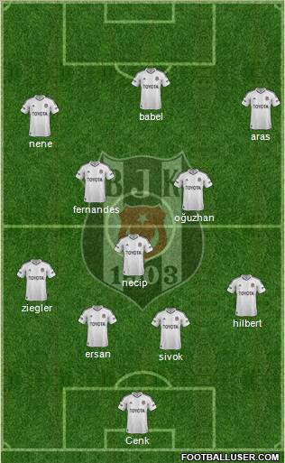 Besiktas JK Formation 2012
