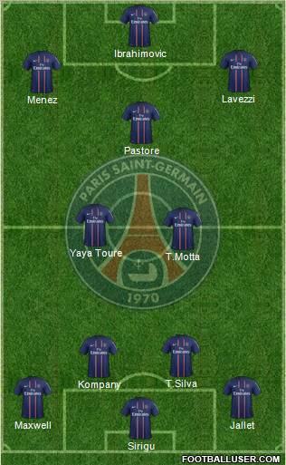 Paris Saint-Germain Formation 2012