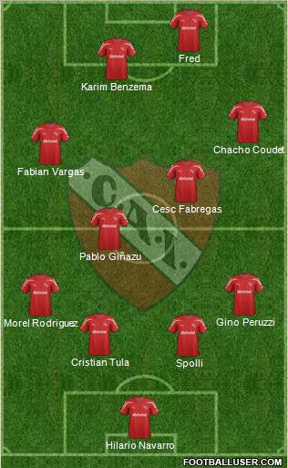 Independiente Formation 2012
