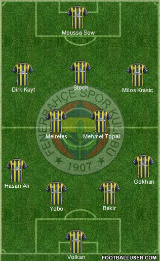 Fenerbahçe SK Formation 2012