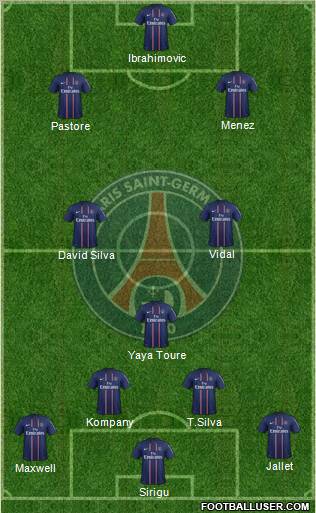 Paris Saint-Germain Formation 2012