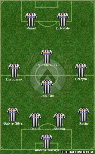 Udinese Formation 2012