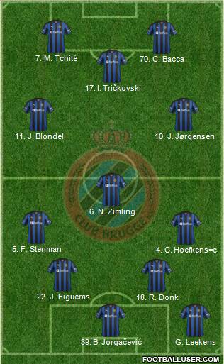 Club Brugge KV Formation 2012