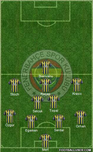 Fenerbahçe SK Formation 2012