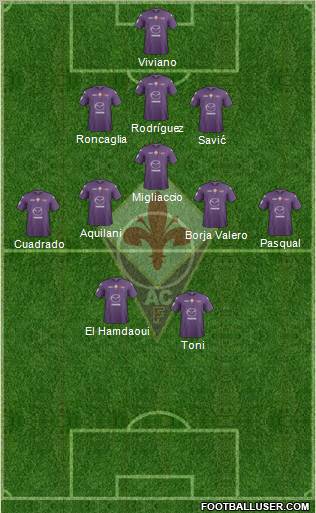 Fiorentina Formation 2012