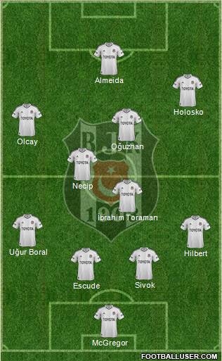 Besiktas JK Formation 2012