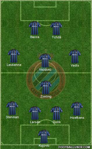 Club Brugge KV Formation 2012