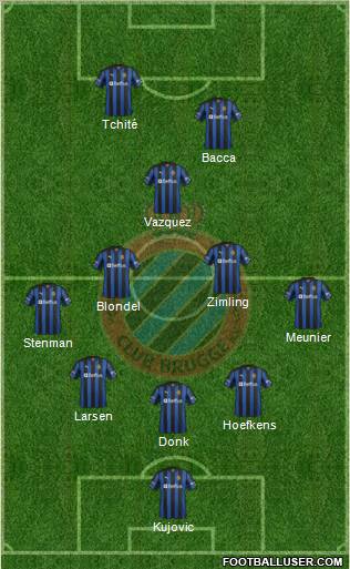 Club Brugge KV Formation 2012