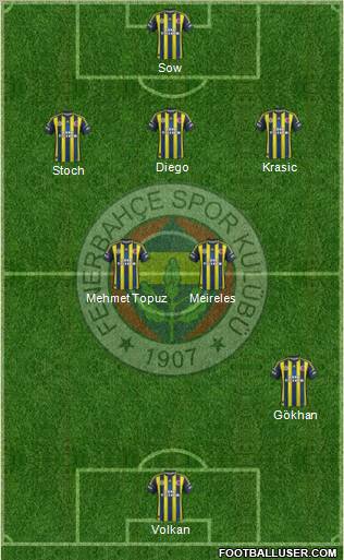 Fenerbahçe SK Formation 2012