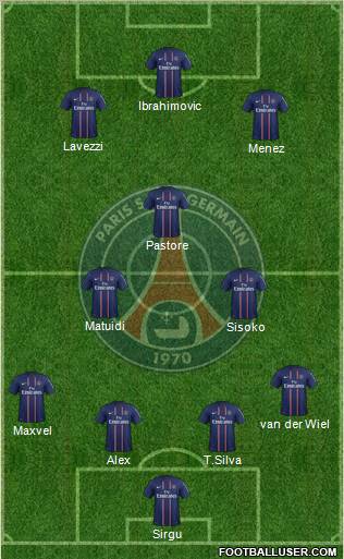 Paris Saint-Germain Formation 2012