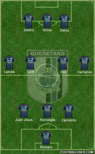 Club de Fútbol Gallos Blancos Formation 2012