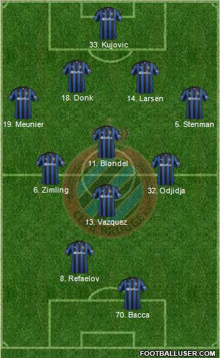 Club Brugge KV Formation 2012