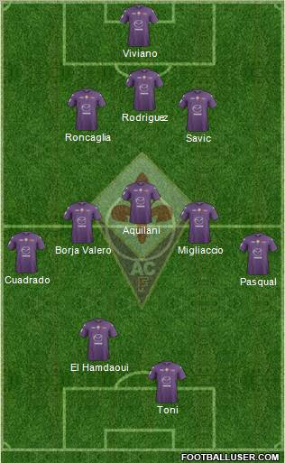 Fiorentina Formation 2012