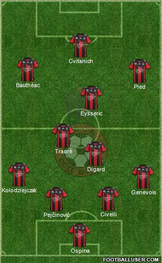 OGC Nice Côte d'Azur Formation 2012