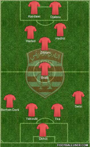 Club Africain Tunis Formation 2012