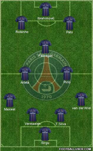 Paris Saint-Germain Formation 2012