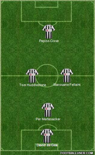 Newcastle United Formation 2012