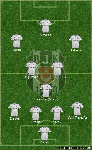 Besiktas JK Formation 2012