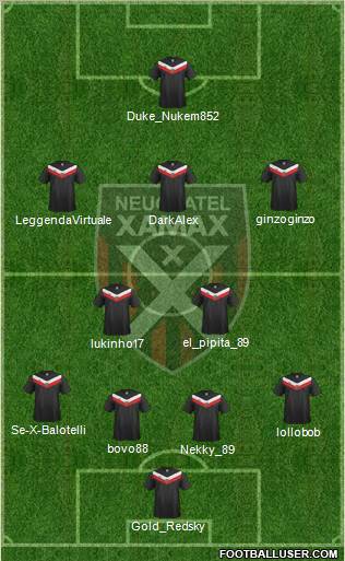 Neuchâtel Xamax FC Formation 2012