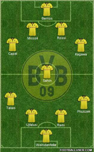 Borussia Dortmund Formation 2012