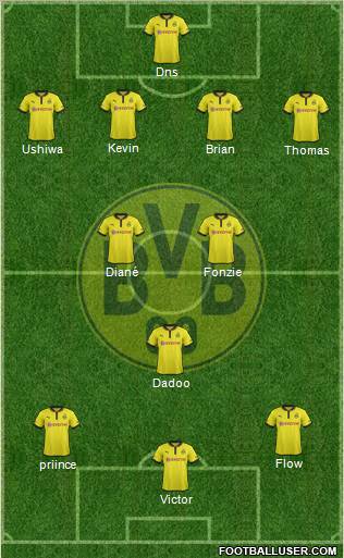 Borussia Dortmund Formation 2012