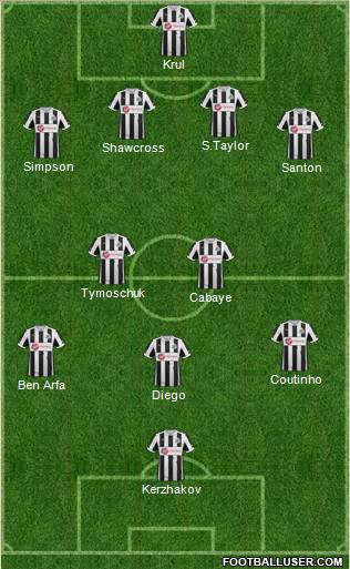 Newcastle United Formation 2012