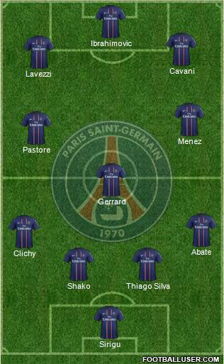 Paris Saint-Germain Formation 2012