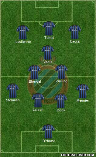 Club Brugge KV Formation 2012