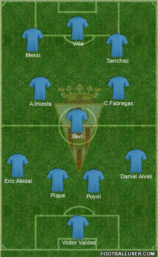 Algeciras C.F. football formation