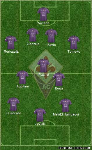 Fiorentina Formation 2012