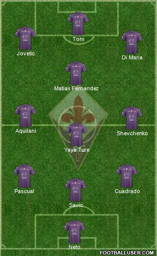 Fiorentina Formation 2012