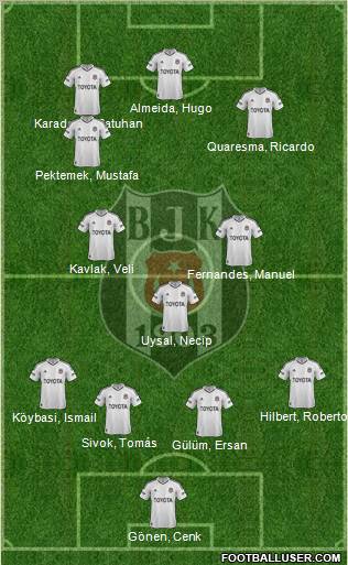 Besiktas JK Formation 2012