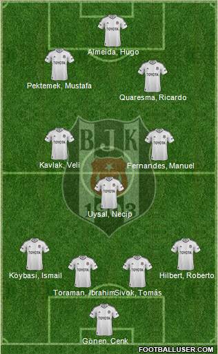 Besiktas JK Formation 2012