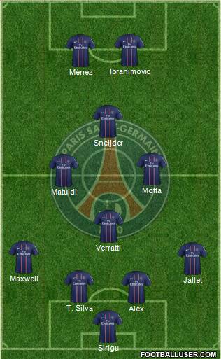 Paris Saint-Germain Formation 2012