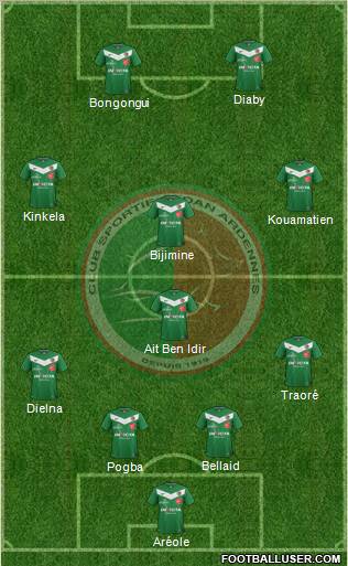 Club Sportif Sedan Ardennes Formation 2012