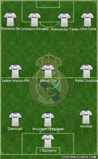Real Madrid C.F. Formation 2012
