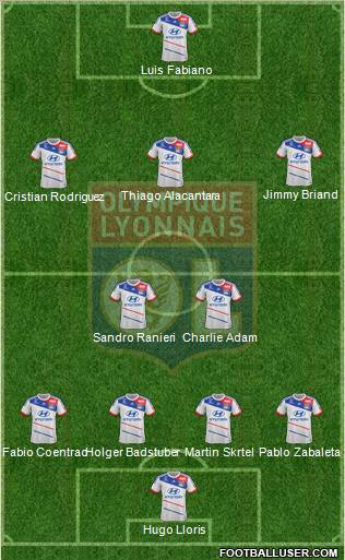 Olympique Lyonnais Formation 2012