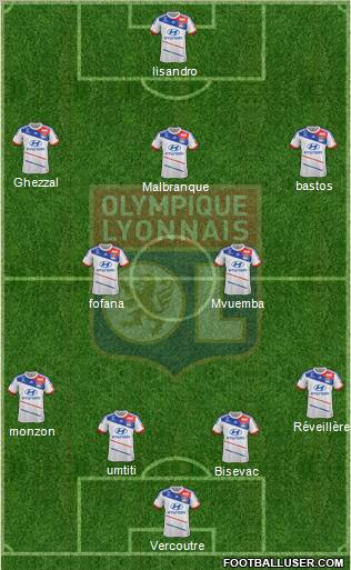 Olympique Lyonnais Formation 2012