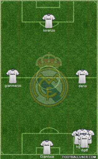 Real Madrid C.F. Formation 2012