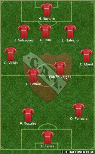 Independiente Formation 2012