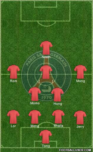 Paris Saint-Germain Formation 2012