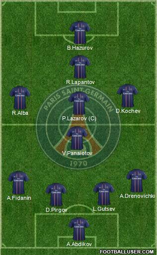 Paris Saint-Germain Formation 2012