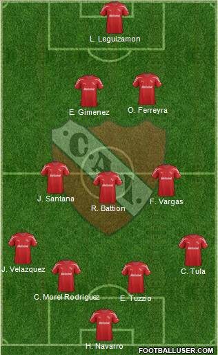 Independiente Formation 2012