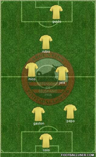 Defensores de Belgrano Formation 2012